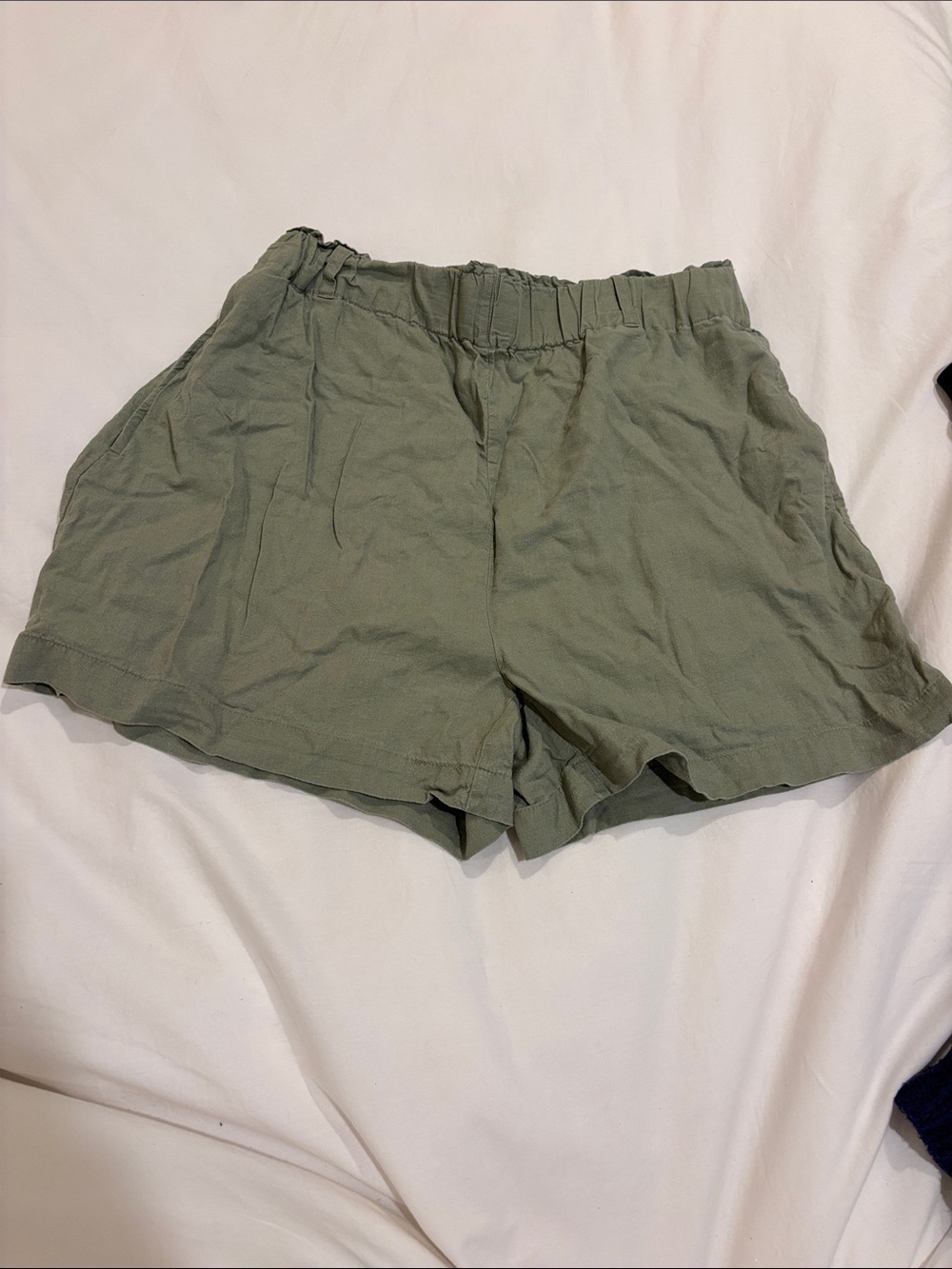 Cache Olive High-Waist Casual Shorts